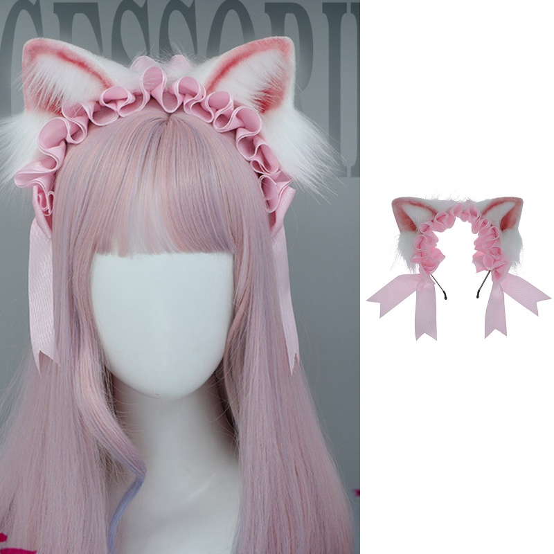 Băng Đô Tai Mèo Dễ Thương Cho Bé Hóa Trang / Rửa Mặt