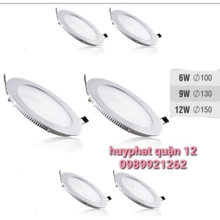Đèn led âm trần thạch cao siêu mỏng tiết kiệm điện 6w,9w,12w