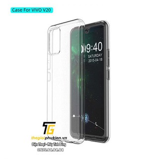 Ốp lưng Vivo V20 Silicon dẻo trong suốt