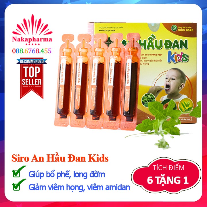 Siro An Hầu Đan Kids | Giúp bổ phế, giảm ho long đờm, giảm viêm họng, viêm amidan, viêm đường hô hấp