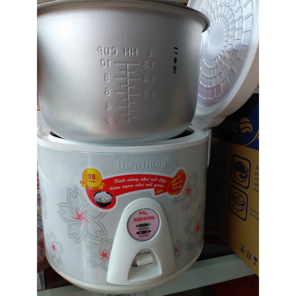 Nồi cơm 1.2L Hiệp Hưng HH105, bảo hành 12 tháng, công suất 500W