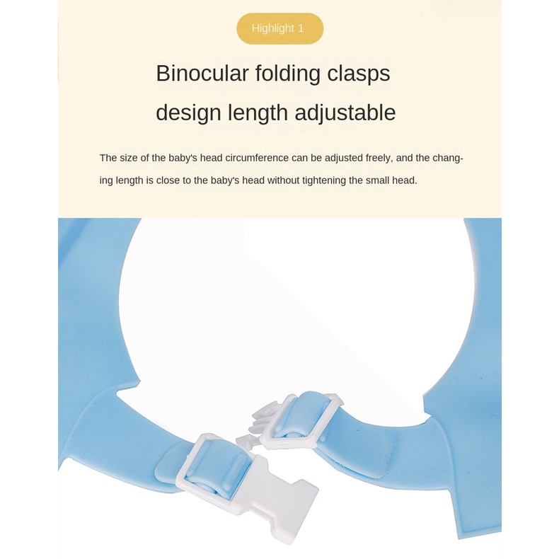 Mũ Gội Đầu Bằng Silicone Chống Thấm Nước Dành Cho Trẻ Nhỏ 0-12 Tuổi