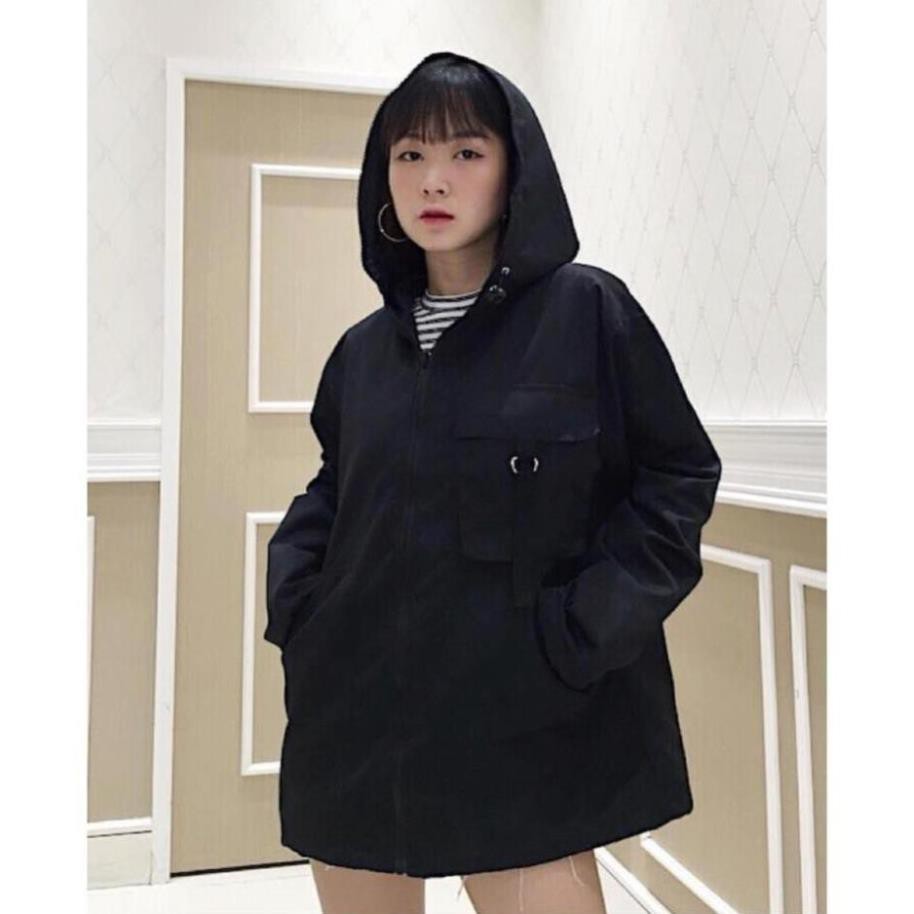 Áo Dù Túi Hộp TRÙM MẶT Unisex