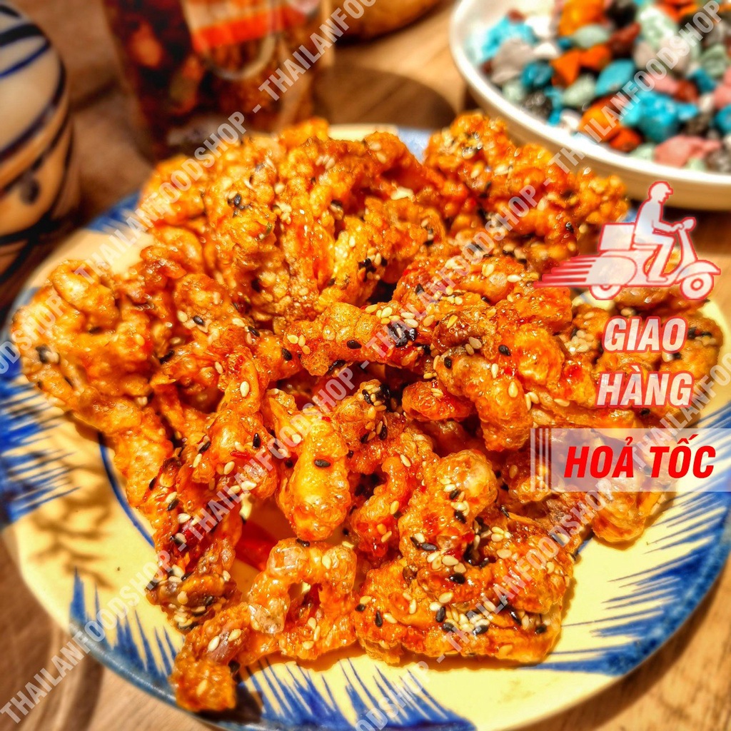 Chân Gà Rút Xương Sấy Giòn Sốt Chanh Dây Túi 1Kg - Ăn Liền