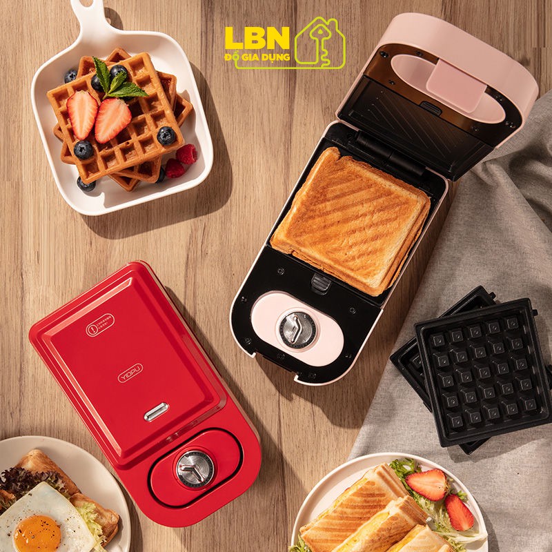 MÁY NƯỚNG BÁNH LÀM BÁNH ĐA NĂNG YIDPU 1-5 LOẠI KHUÔN WAFFLE SANDWICH DONUT BÁNH TAKOYAKI BÁNH CÁ