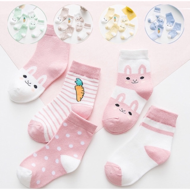 Set tất 5 đôi cho bé trai/bé gái