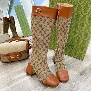 Boot đùi gucci phối da hà hồ