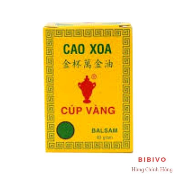 Combo 24 chai dầu -  cao xoa cúp vàng (40 gram) - Mẫu mới - Nắp trắng in logo cúp vàng chìm