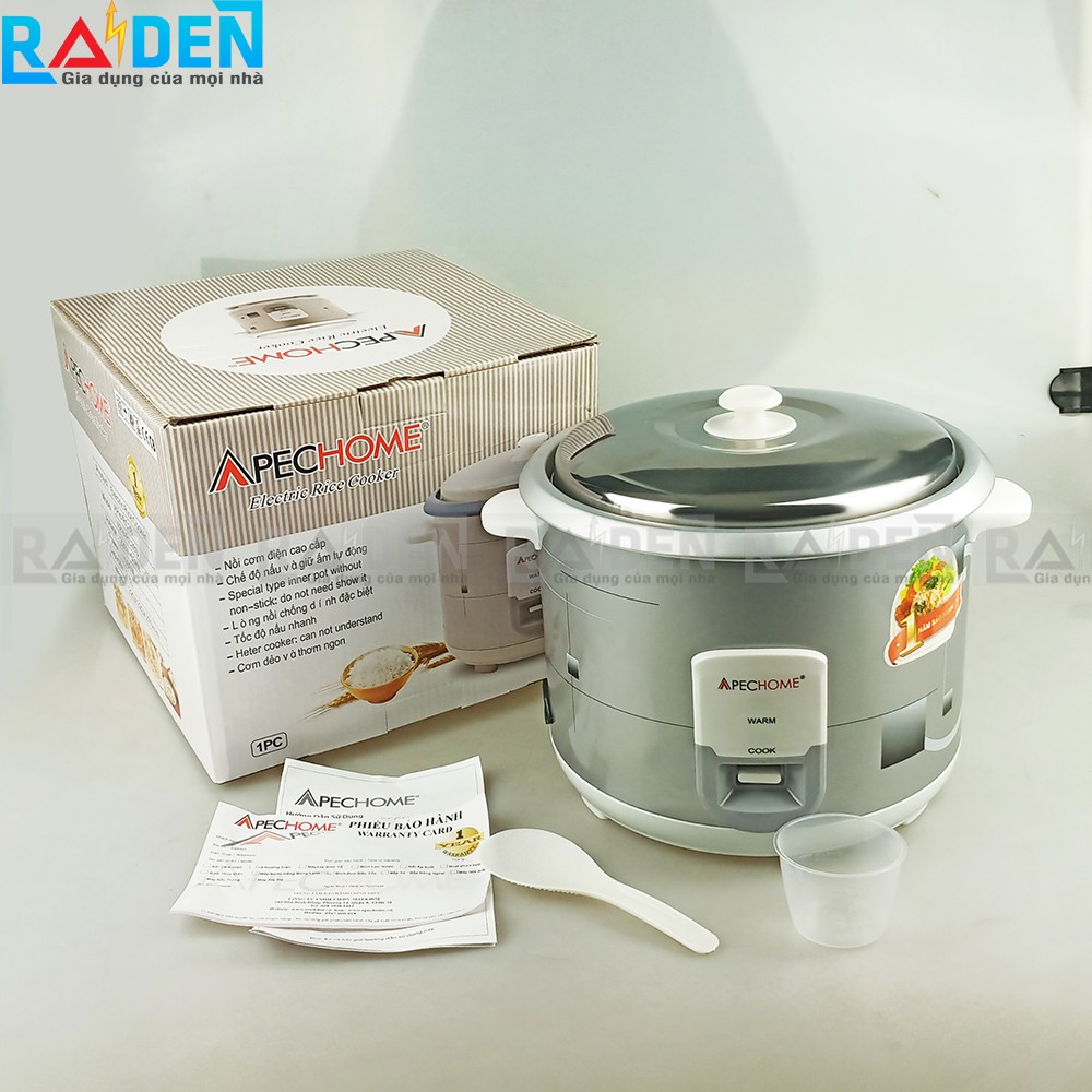 Nồi cơm điện nắp rời 2.8L Apechome APH-RC28 lòng nhôm không chống dính