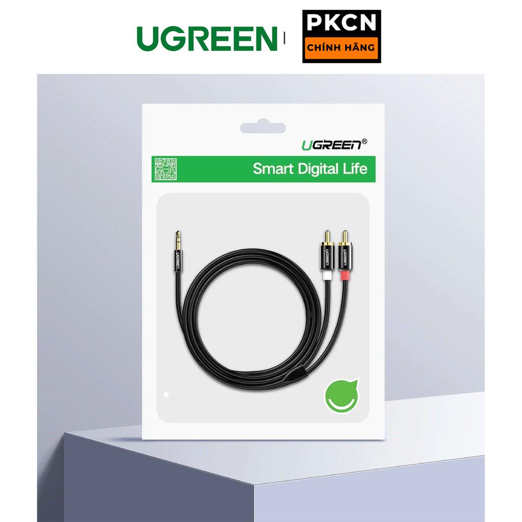 Dây Audio 3.5mm ra 2 đầu RCA  UGREEN AV116