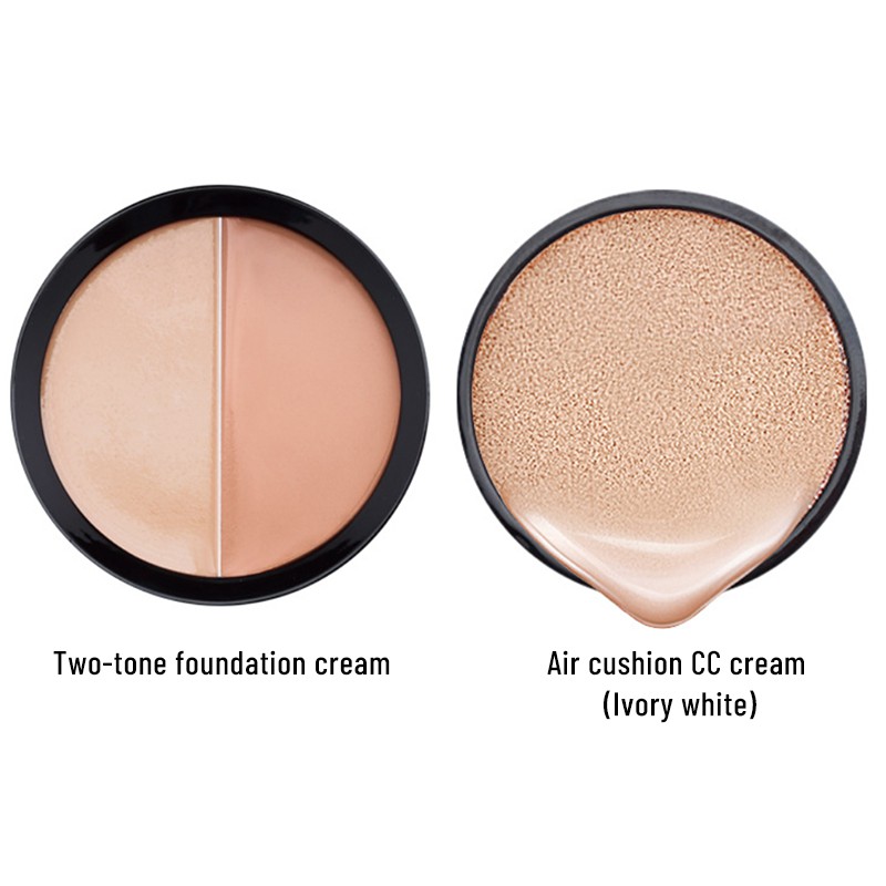 Girl's Heart Two-color Foundation Cream Cushion CC Cream Isolation Concealer Cushion BB Cream Long-lasting Moisturizing Doesn't Take Off Makeup Hot Spot