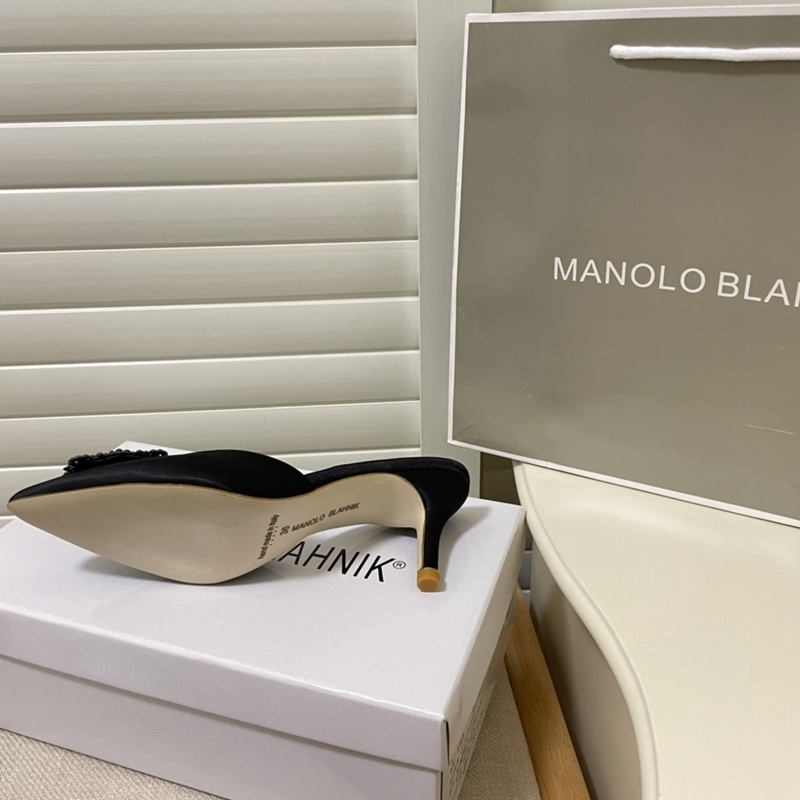 Giày Cao Gót Da Cừu Mũi Nhọn Đính Đá 6.5cm Thời Trang Quyến Rũ Cho Nữ