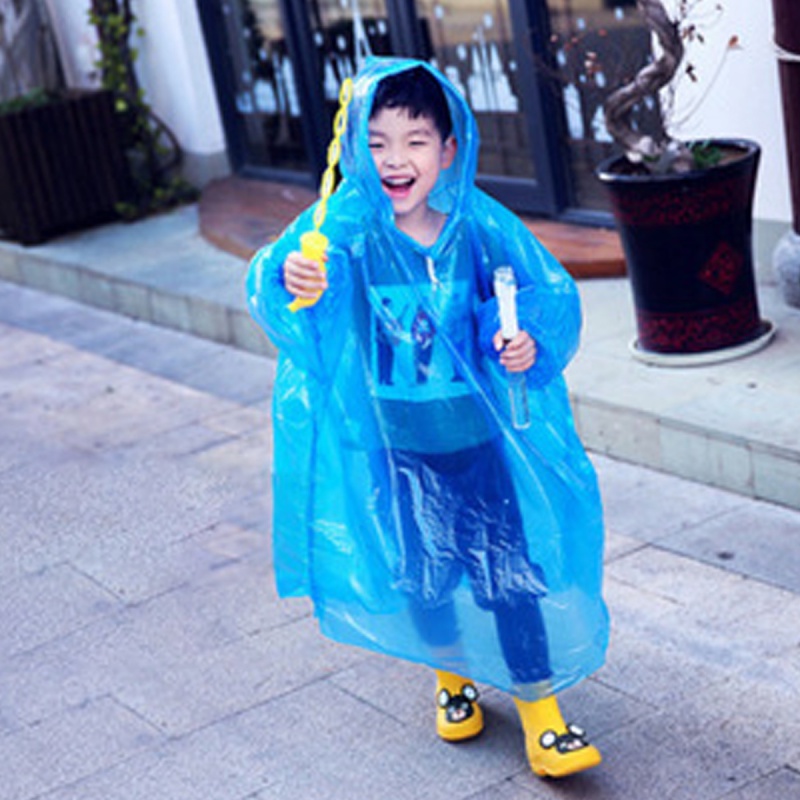 Áo mưa HDOORLINK dày dặn có mũ trùm dùng một lần chống thấm nước dùng đi câu cá/ leo núi/ du lịch ngoài trời cho nam nữ