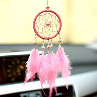 Dreamcatcher đính lông vũ trang trí