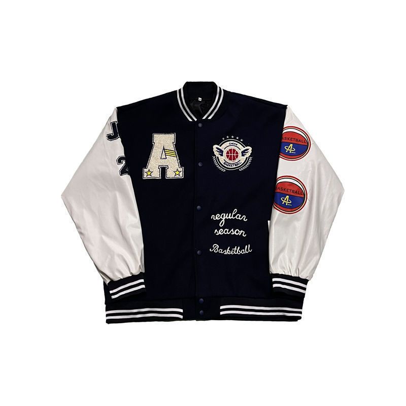 Đồng phục bóng chày quốc triều Mỹ Áo khoác hiphop nam và nữ phù hợp với tất cả các xu hướng đẹp trai phiên bản rời