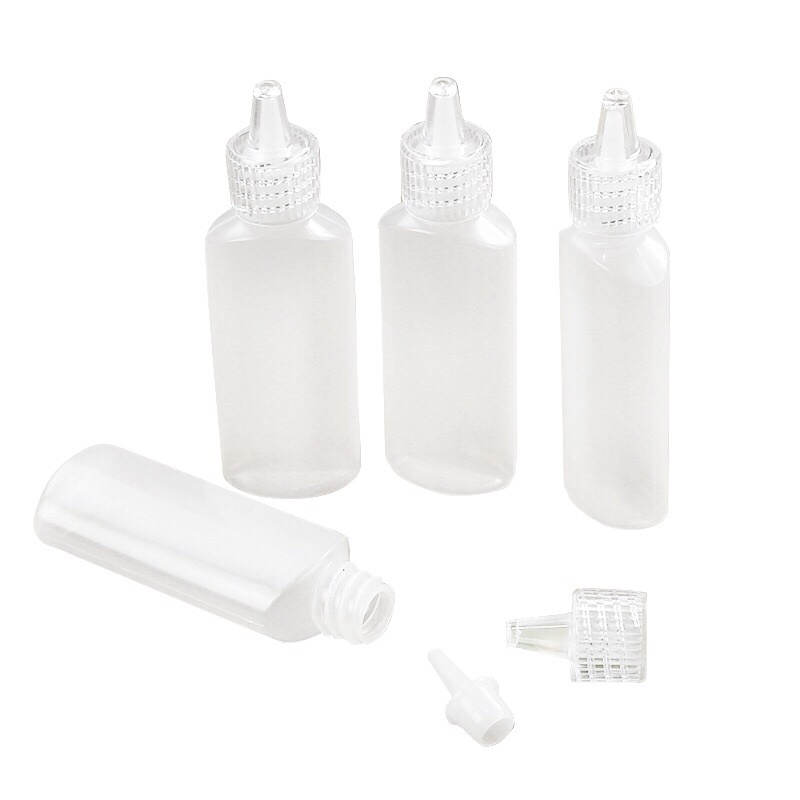 Lọ nhựa, rỗng trắng trong 20ml, nắp vặn đựng được chất lỏng
