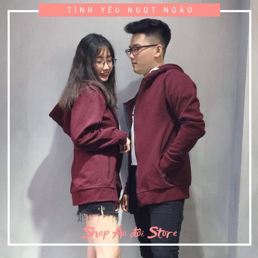 Áo khoác cặp nam nữ - COUPLE STORE  - Áo khoác nỉ chất liệu cotton cao cấp,form chuẩn đẹp! CÓ TẶNG KÈM STICKER ỦI ÁO