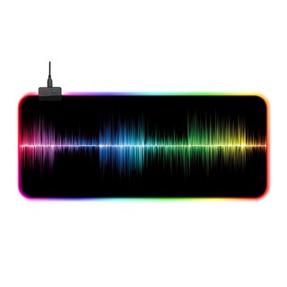 Large Colorful LED Lighting Keyboard Mat Gaming Mouse Pad For Computer