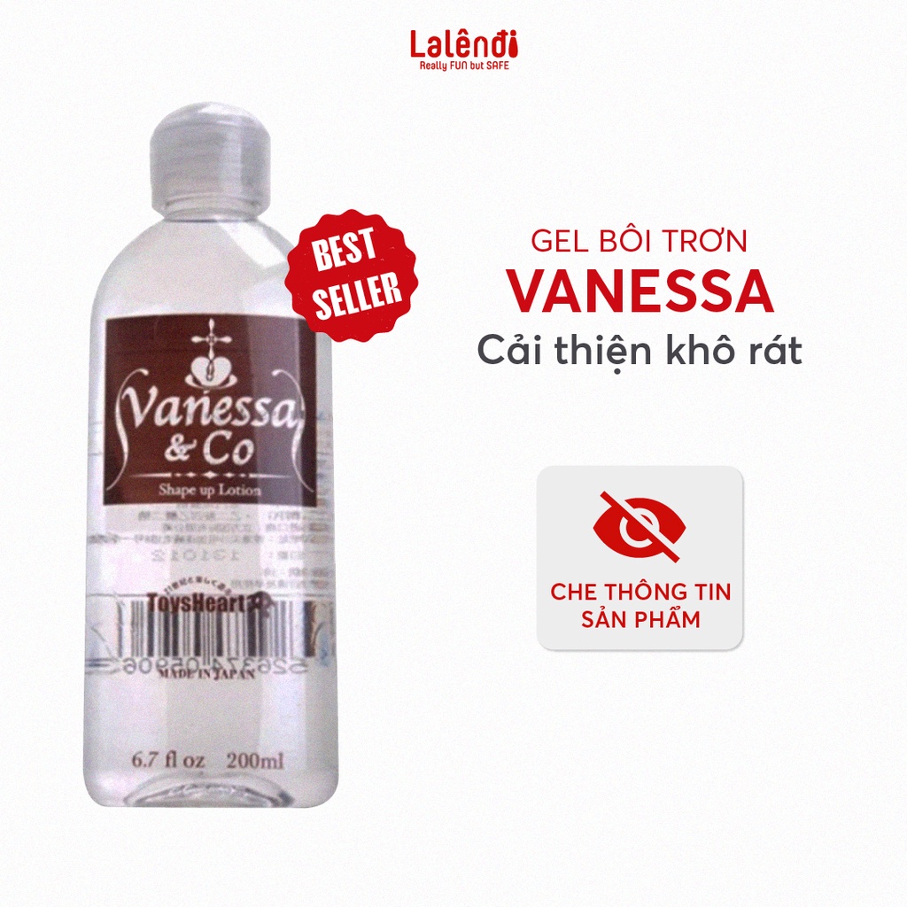 Gel bôi trơn Vanessa Nhật Bản gốc nước, an toàn, tinh chất sâm 200ml | Lalendi Store