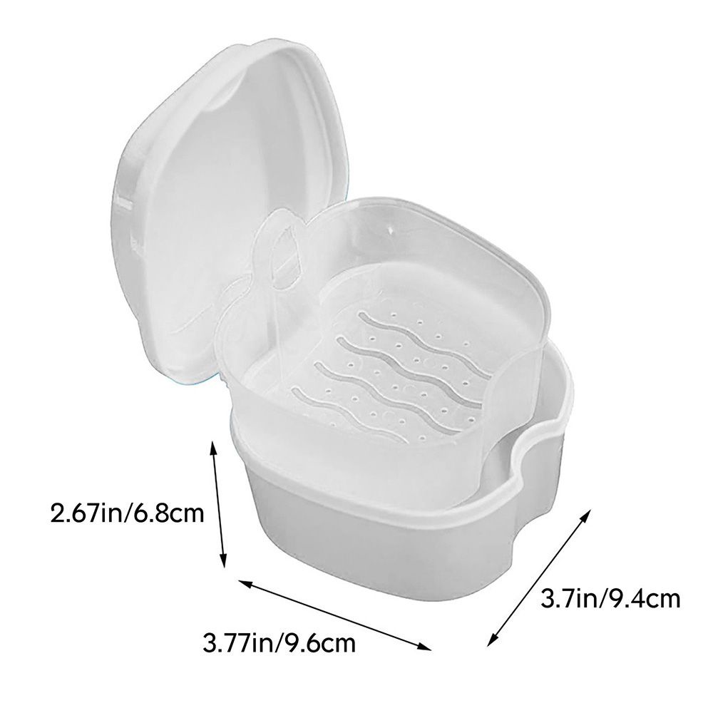 Hộp Đựng Răng Giả Chăm Sóc Sức Khỏe Bền Bỉ Có Lưới Treo Chỉnh Răng Bền Bỉ Nhiều Màu Sắc