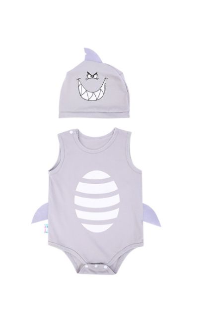 Bộ Bodysuit Chip Nón Cho Bé Trai - Mihababy - BDSTKBOY_NINJA_SHARK_SONGOKU_MINION_PRINCE