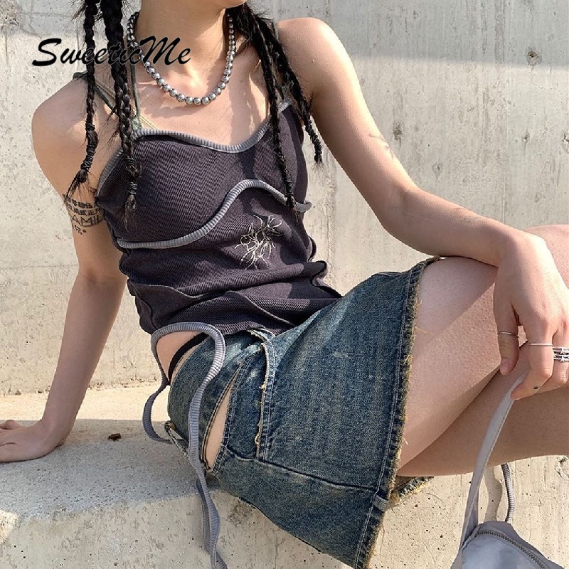 Áo Dây Sát Nách Hở Lưng Dáng Ôm Thời Trang Cho Nữ