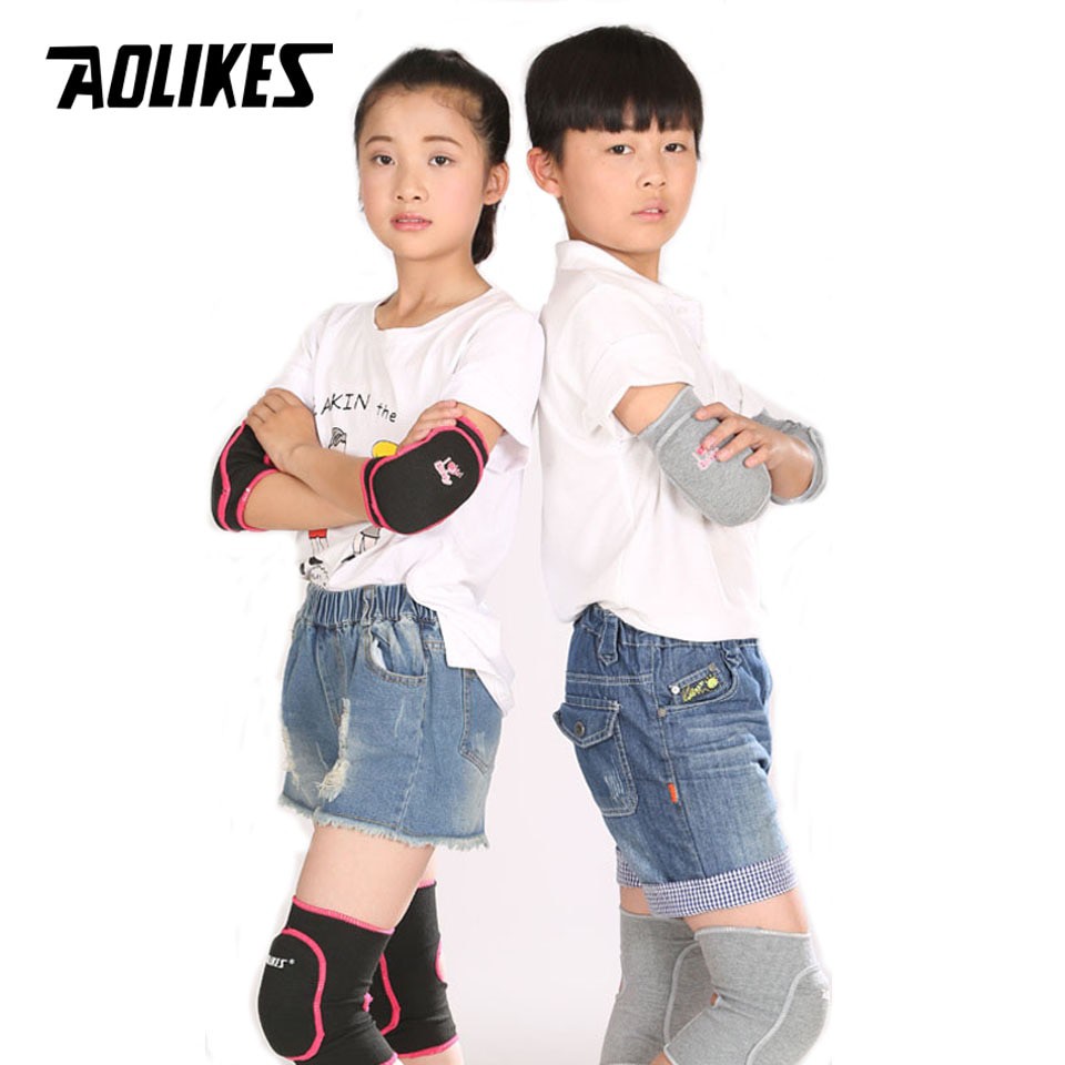 Đai miếng đệm bảo vệ khuỷu tay trẻ em AOLIKES A-0240 cao cấp breathable children elbow protector