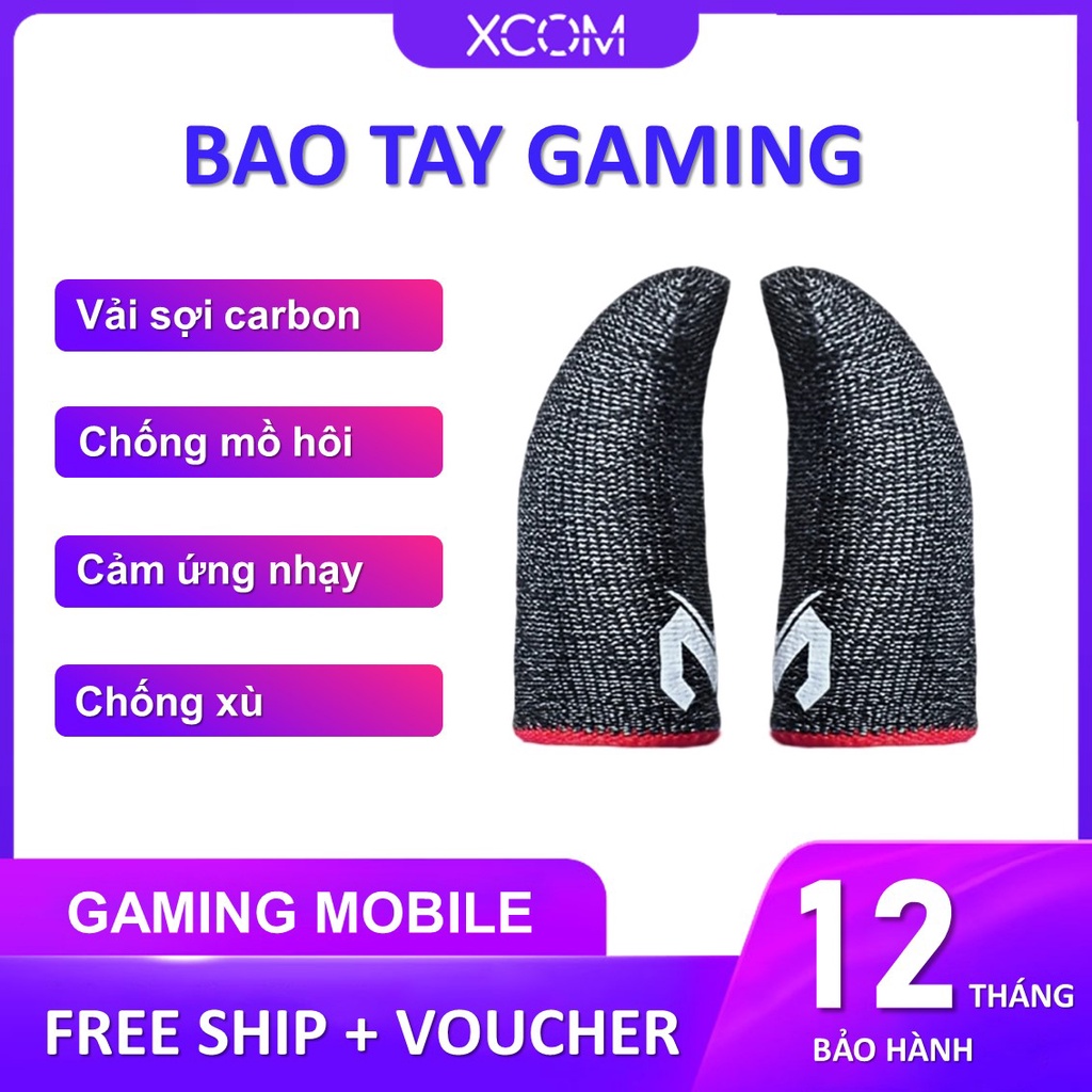 Bao tay chơi game chống mồ hôi Memo găng tay cảm ứng Version 2 Finger Sleeve nâng cấp chống xù chuyê