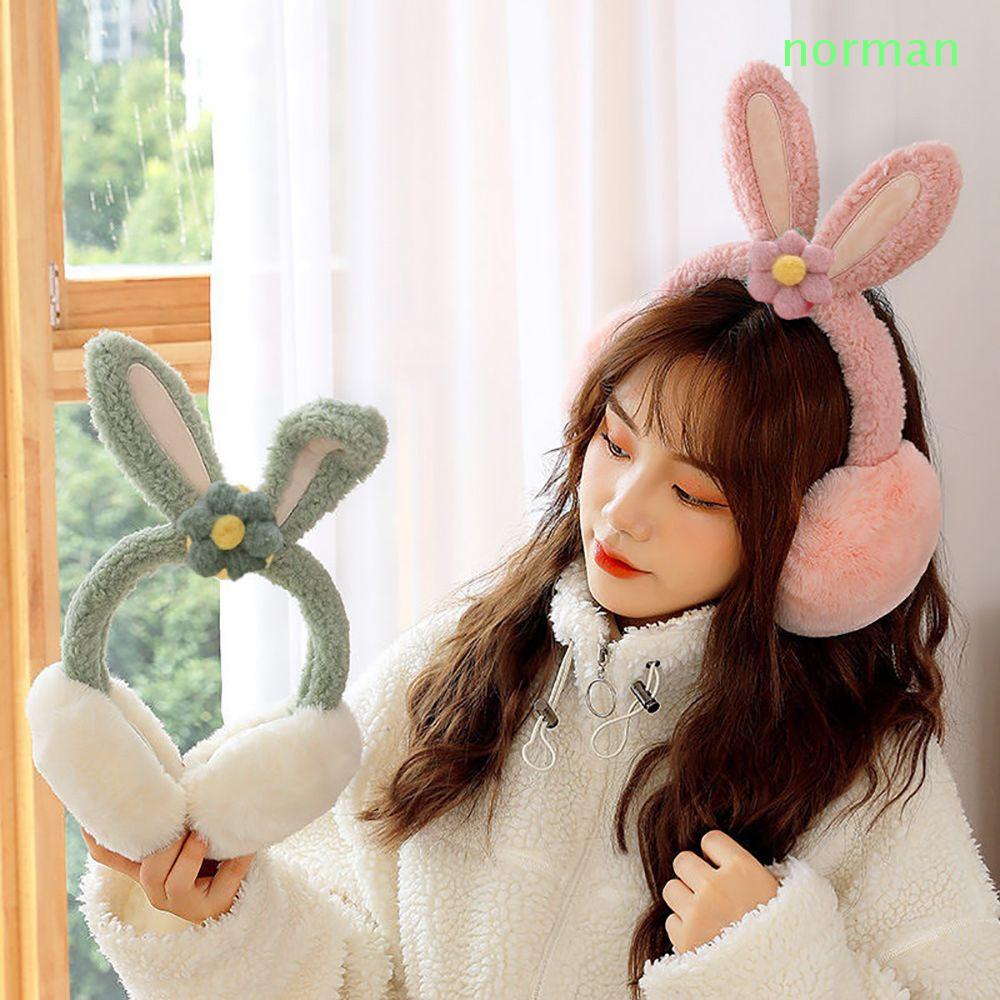 Chụp tai giữ ấm hình tai thỏ dễ thương cho bé