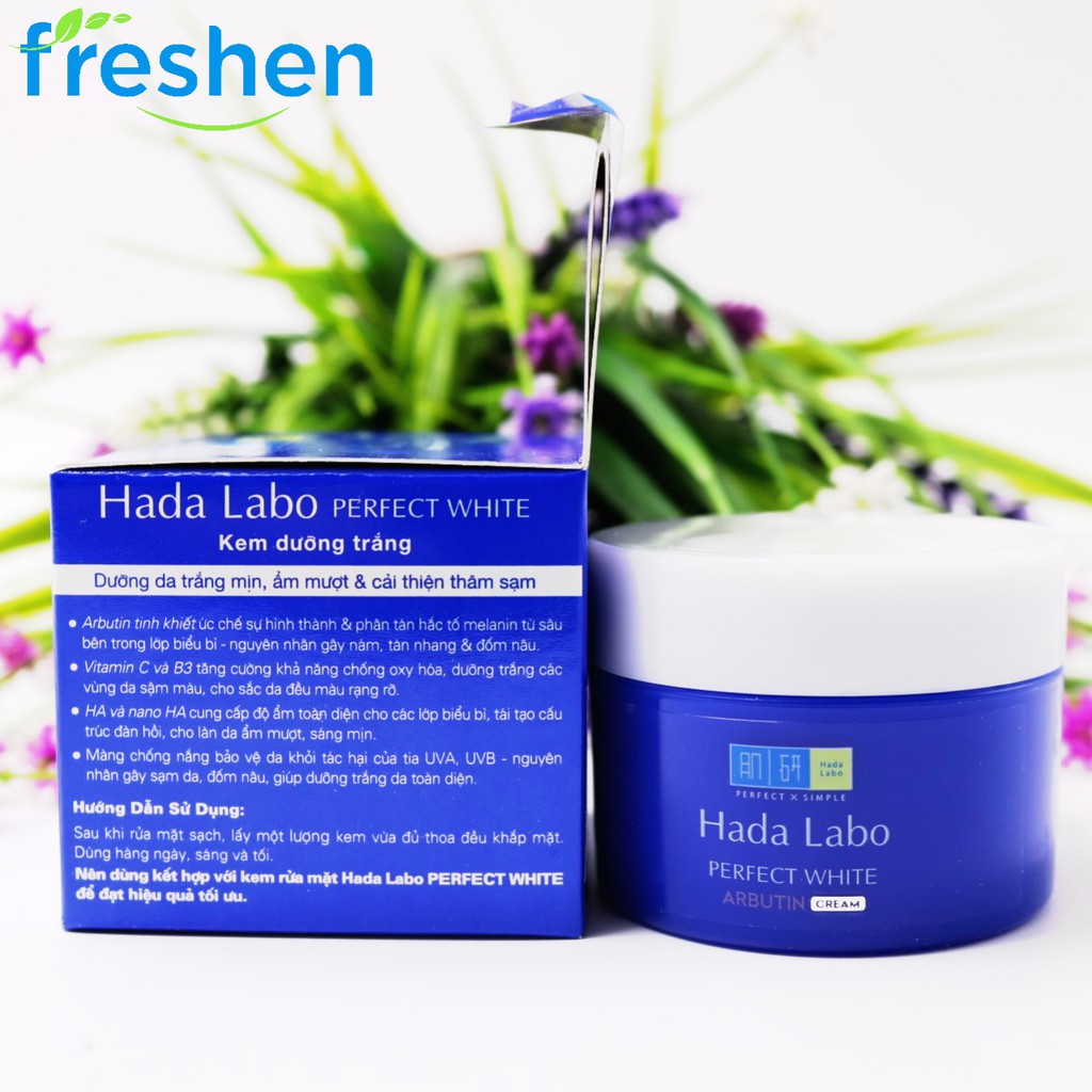 Kem dưỡng trắng da tối ưu Hada Labo Perfect White Cream 50g