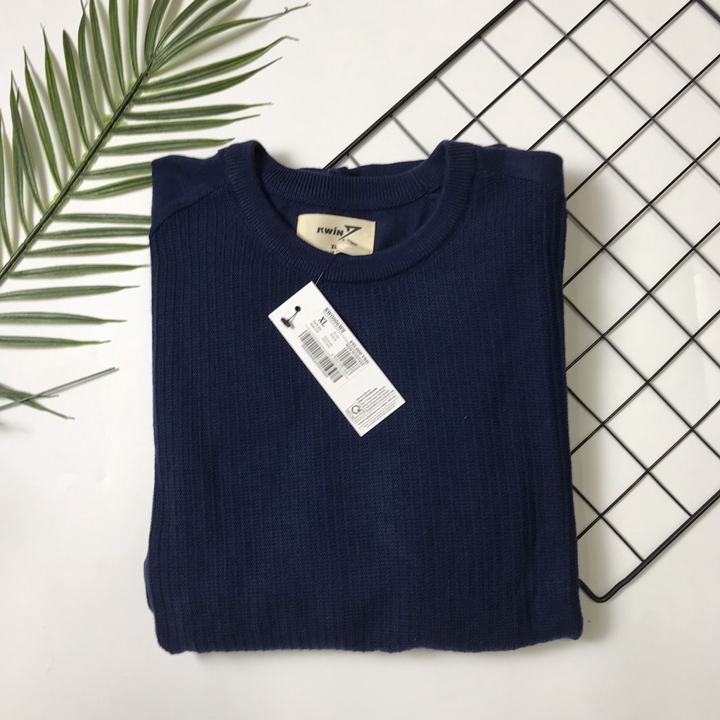 Áo len nam KWIN  slim,họa tiết nổi bật KWO006W8