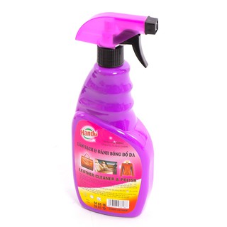 Xịt làm sạch và đánh bóng đồ da 600ml