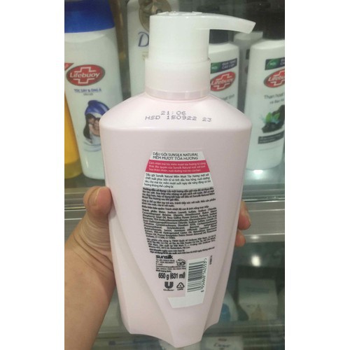 DẦU GỘI SUNSILK MỀM MƯỢT TỎA HƯƠNG VỚI PHÚC BỒN TỬ VÀ HƯƠNG HOA HỒNG 650G