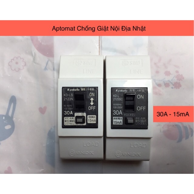 Aptomat Chống Giật Nhật 30A 15mA