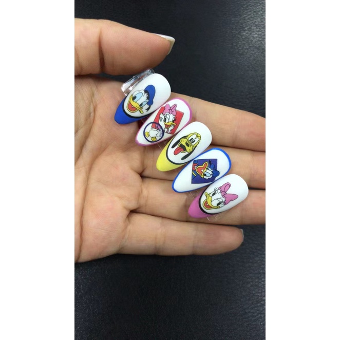 Sticker Gấu, hoạt hình miếng dán trang trí móng tay, Nail