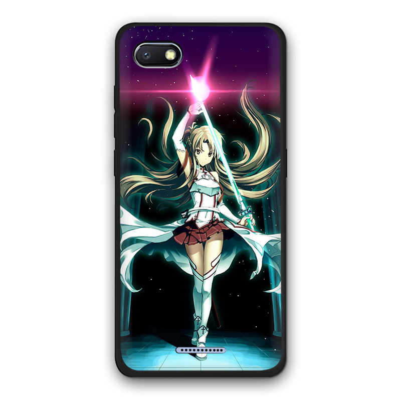 Ốp Lưng Tpu Họa Tiết Hoạt Hình Sword Art Online Thời Trang Cho Xiaomi Mi 8 9 10 A1 A2 A3 Lite Pro F1 5x 6x Note 10