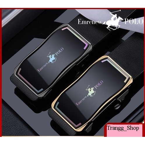 Thắt Lưng Nam EMRENEW POLO Da Bò 2 Lớp Full Hộp Đựng