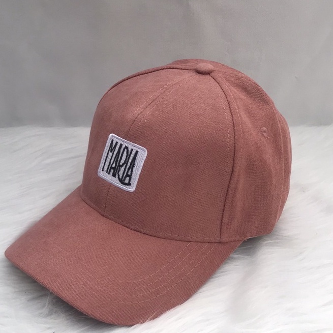 Mũ lưỡi trai nữ Nón kết thêu chữ Maria chất cotton cao cấp form unisex nam nữ