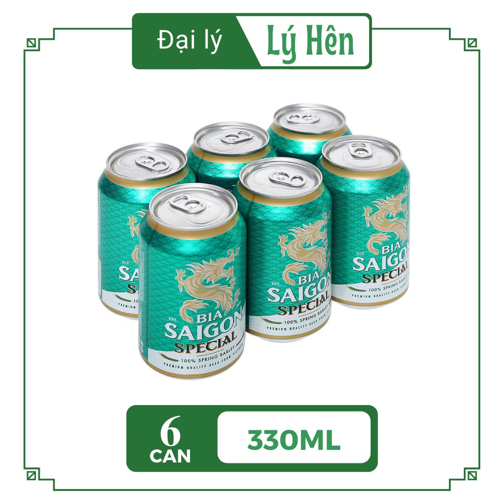 Lốc 6 Lon Bia Saigon Special - Sài Gòi Special 330ml/Lon