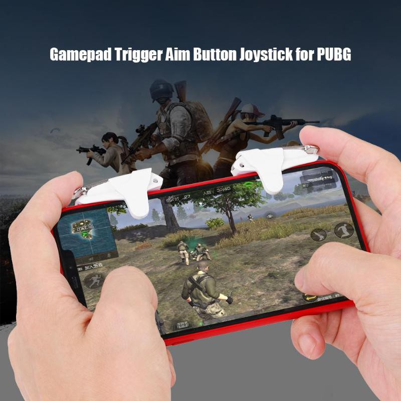 2Pcs Mobile Game Controller Gamepad Trigger Aim Button Joystick For Pubg