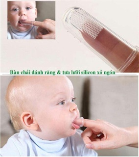Bàn chải tưa lưỡi cho bé