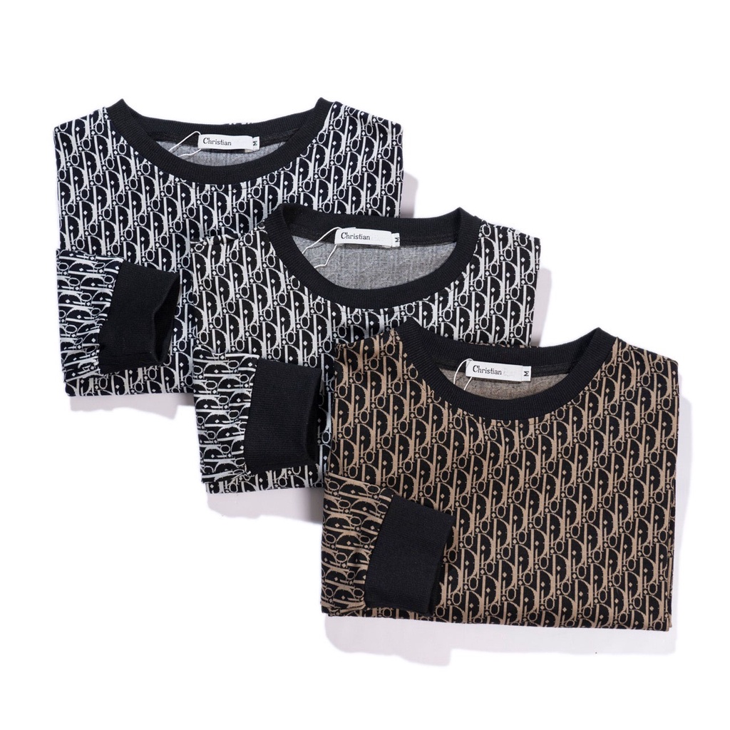 Áo Nỉ Nam Sweater Thu Đông Dài Tay Cổ Tròn Chất Vải Hạt Co Giãn Cao Cấp AD1