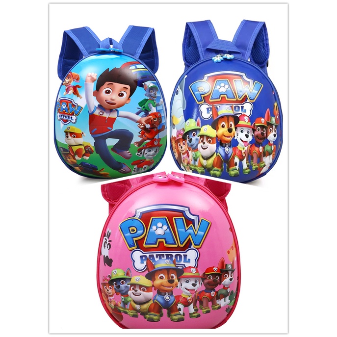 Ba lô đi học kiểu vỏ trứng hình Paw Patrol đáng yêu cho bé mẫu giáo