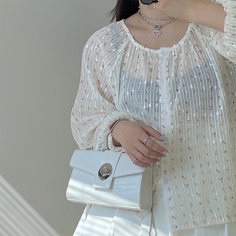 Túi Vuông Nhỏ Đeo Chéo Vai Họa Tiết Da Cá Sấu Gylb310