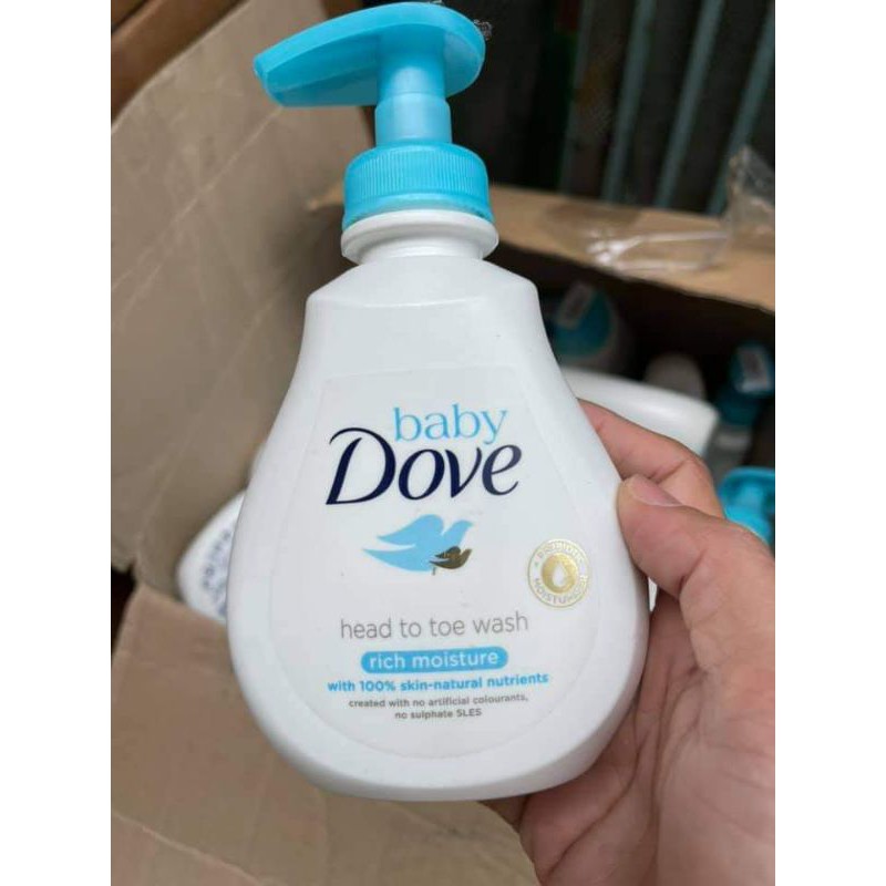 Sữa tắm gội toàn thân 200ml baby dove nuôi dưỡng chuyên sâu..