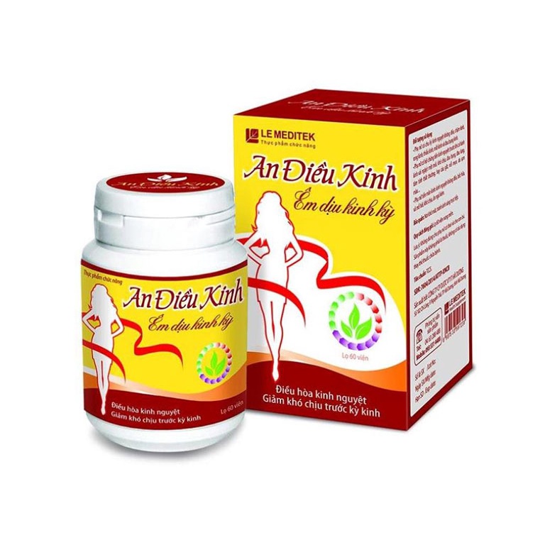 Kingrose An Điều Kinh điều hòa, giảm rối loạn kinh nguyệt từ thảo dược Lọ 60 viên King Rose từ cao ích mẫu