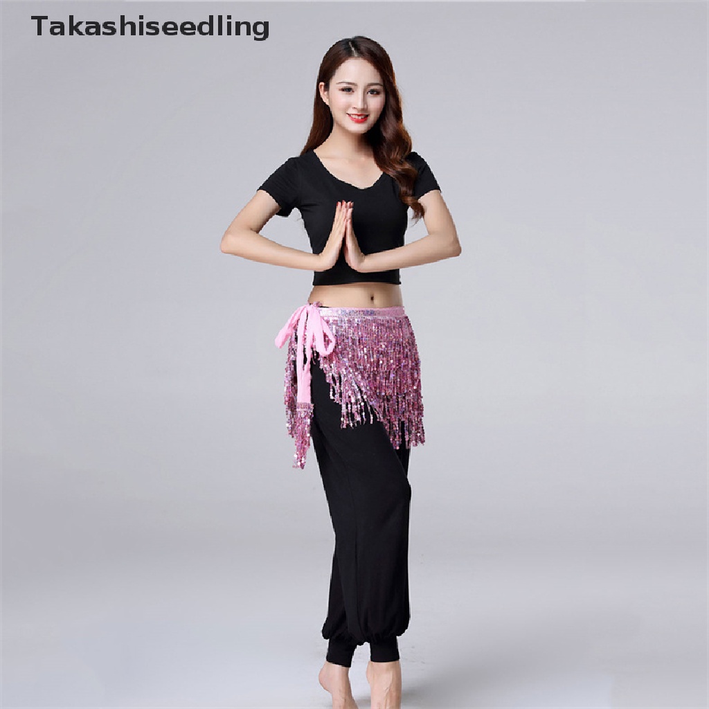 (Takashiseedling) Chân Váy Tua Rua Đính Kim Sa Ôm Hông Cho Nữ