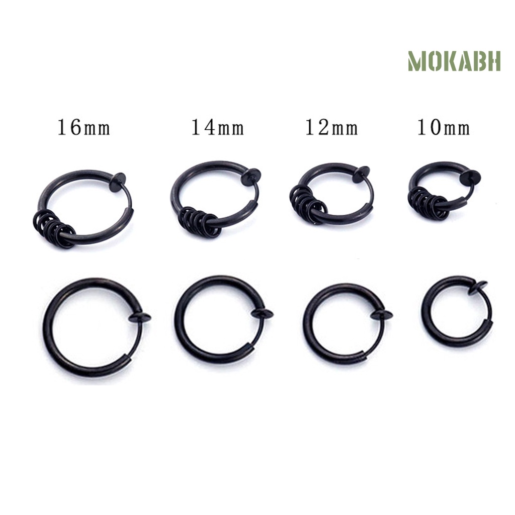 1 Khuyên Tai Tròn Unisex Thời Trang Cá Tính