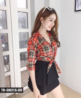 Áo sơ mi caro - ảnh chụp thật