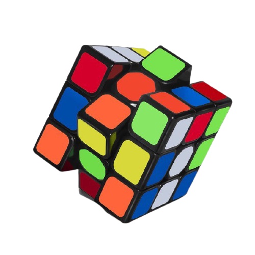 Rubik  3x3 xếp hình rubic 3x3 - QiYi  viền đen/ trắng RB01